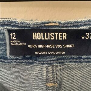 Hollister Light Blue Ultra High-Rise Shorts